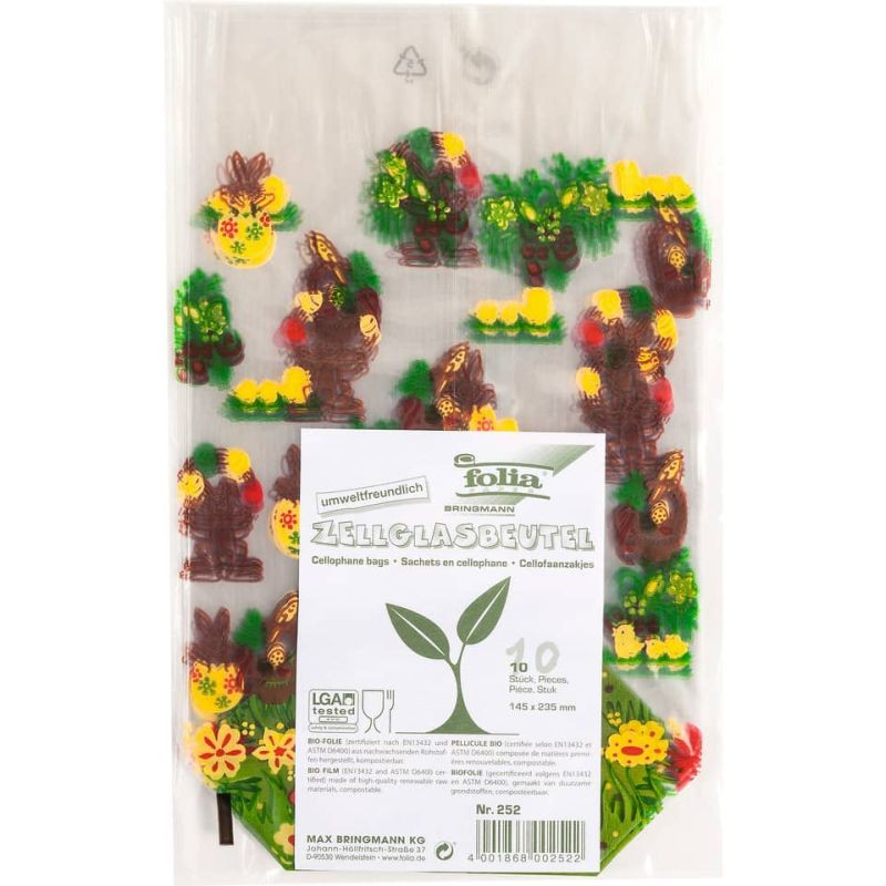 Zellglasbeutel Ostern kaufen transparente Geschenkbeutel 145 x 235 mm